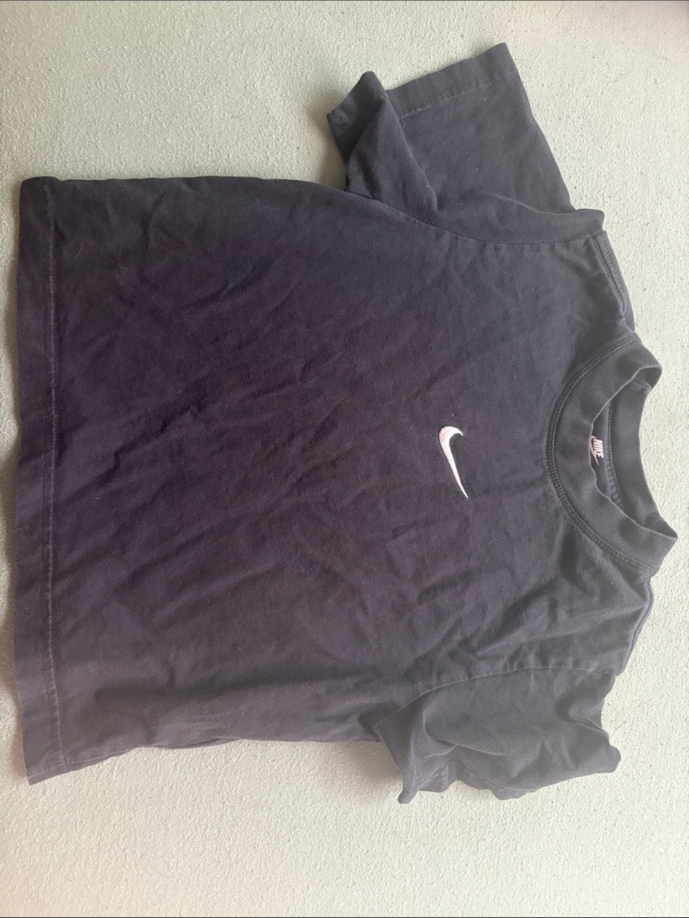 Nike Black Short Sleeve T-Shirt with White Swoosh